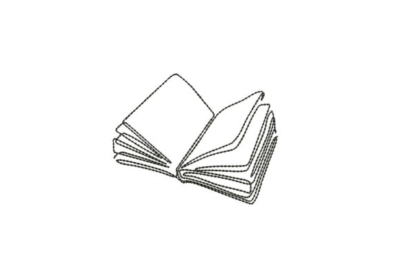 Book Embroidery Design