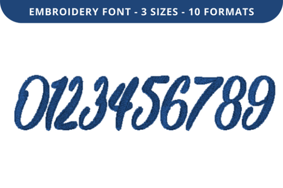 Bright Future Font 0 to 9