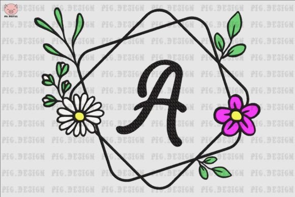 Flower Daisy Font A