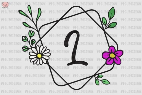 Flower Daisy Font L