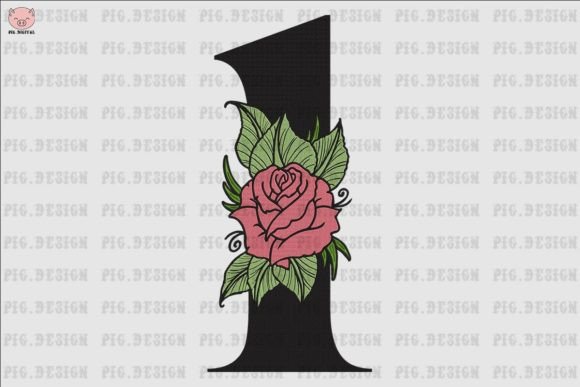 Flower Rose Font 1