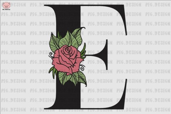 Flower Rose Font E