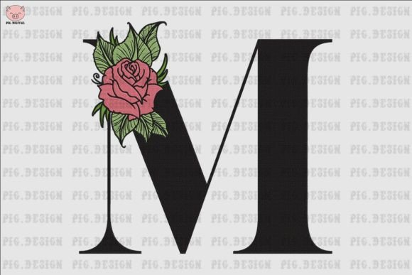 Flower Rose Font M