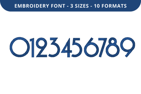 Font Numbers 0 to 9