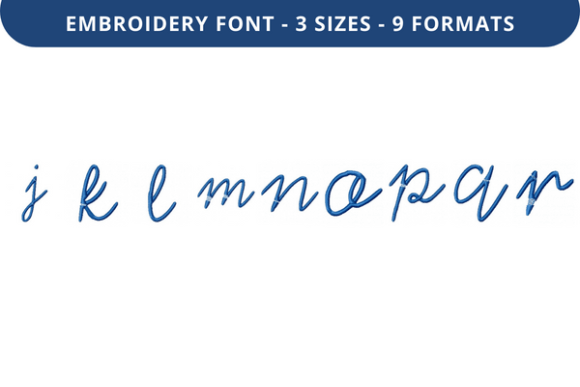 Melinoe Font J to R: A Smart Choice for Small Business Embroidery