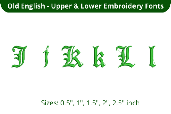 Old English Font JKL