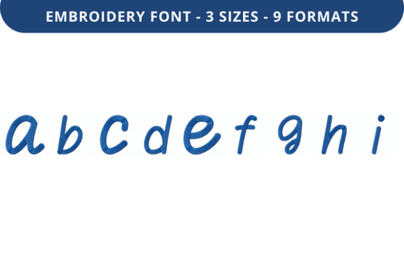 Quiet Dindle Font Lowercase a to I