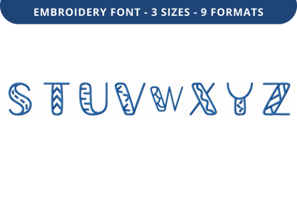 Wrapping Paper Font S to Z